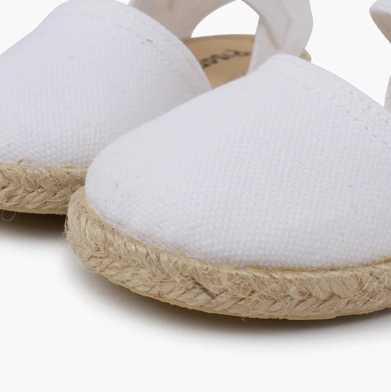Alpargatas ceremonia lazo trasero grosgrain