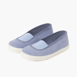 Bailarinas elástico lona eco y suela tipo zapatillas