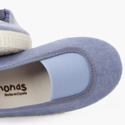 Bailarinas elástico lona eco y suela tipo zapatillas