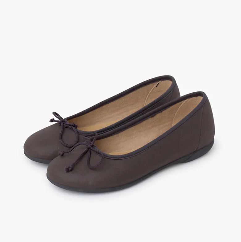 Bailarinas lacito flexibles piel vegana