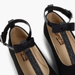 Bailarinas pulsera con tira de purpurina