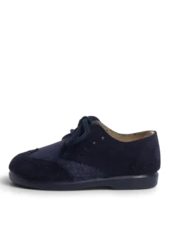 Blucher lino y serraje picado niños
