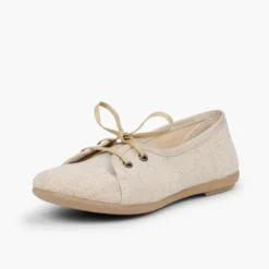 Blucher niña lino tipo salón