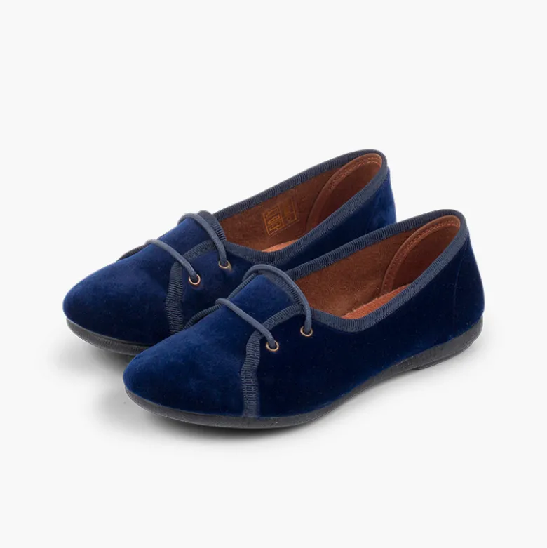 Blucher niña terciopelo salón