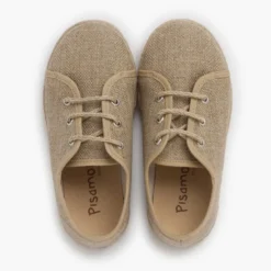 Blucher niños lino cordones yute