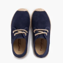 Blucher puntera y cordones yute efecto suede