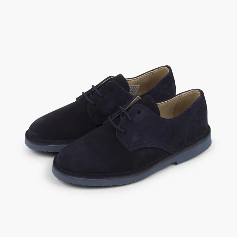 Blucher serraje liso zapato de vestir niño