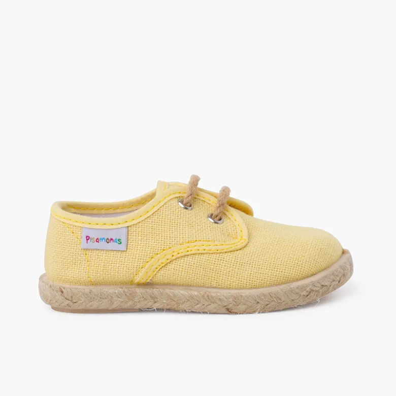 Bluchers lino cordones y base yute