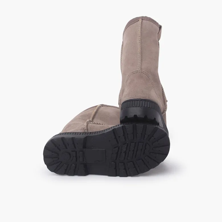 Bota Australiana Suela Ancha y Borreguito