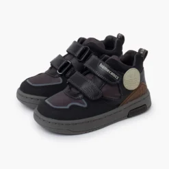 Bota deportiva piel doble tira adherente