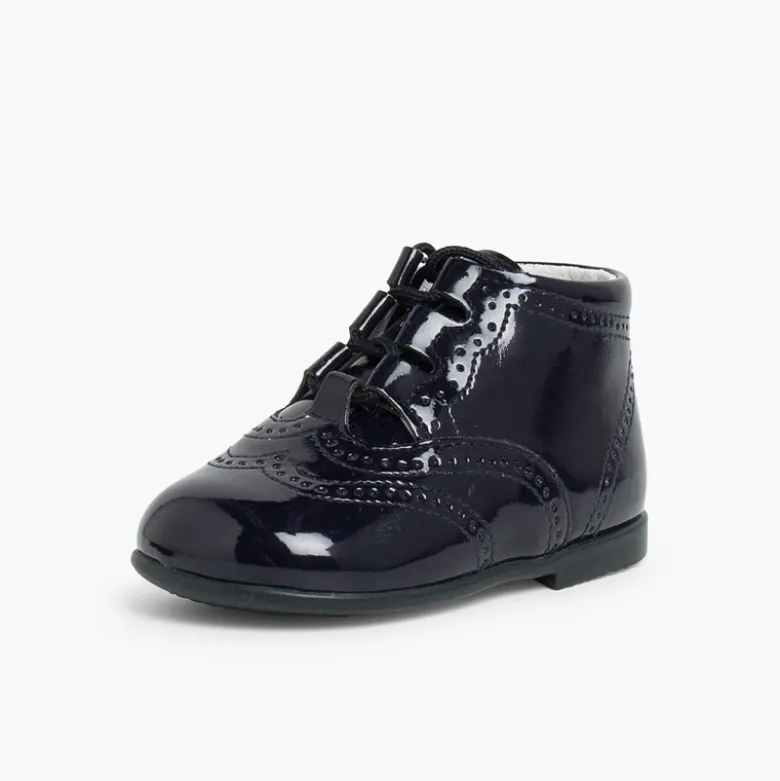 Bota Inglesa/ Zapato Inglés Tipo Charol
