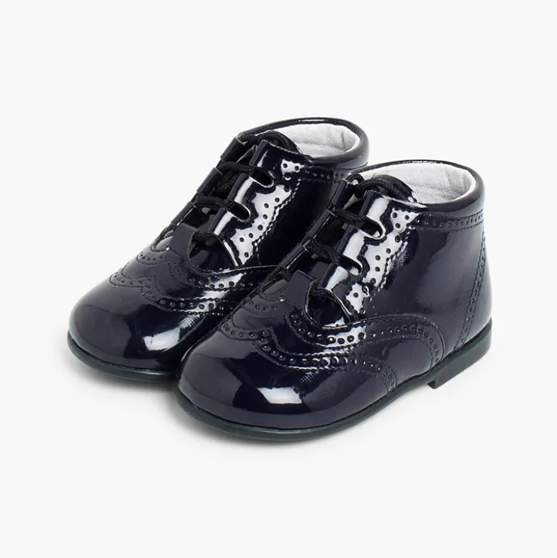 Bota Inglesa/ Zapato Inglés Tipo Charol
