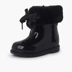 Botas Agua Bajas Pelito y Lazo Raso