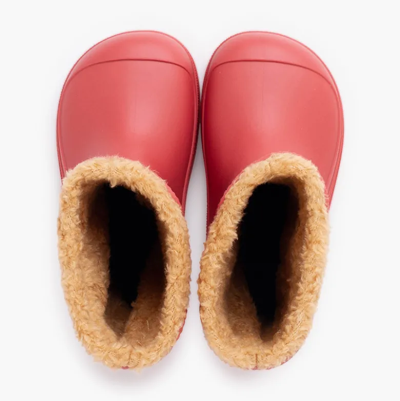 Botas agua barefoot wide chelsea borreguito