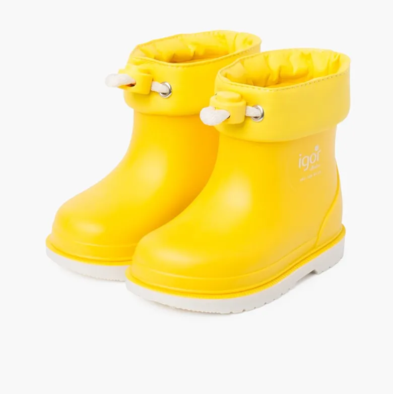 Botas agua caña baja ajustables niños pequeños
