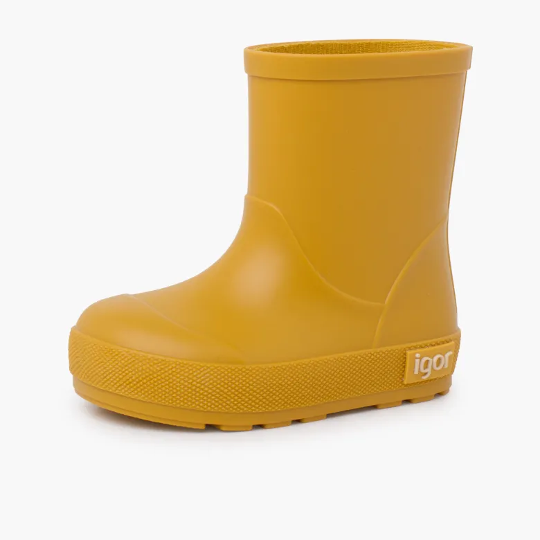 Botas agua niño y niña suela fina