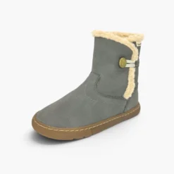 Botas barefoot forro borreguito cierre botón