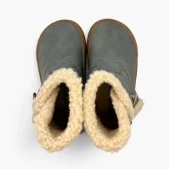 Botas barefoot forro borreguito cierre botón