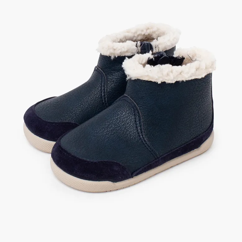 Botas barefoot neopiel cuello borreguito