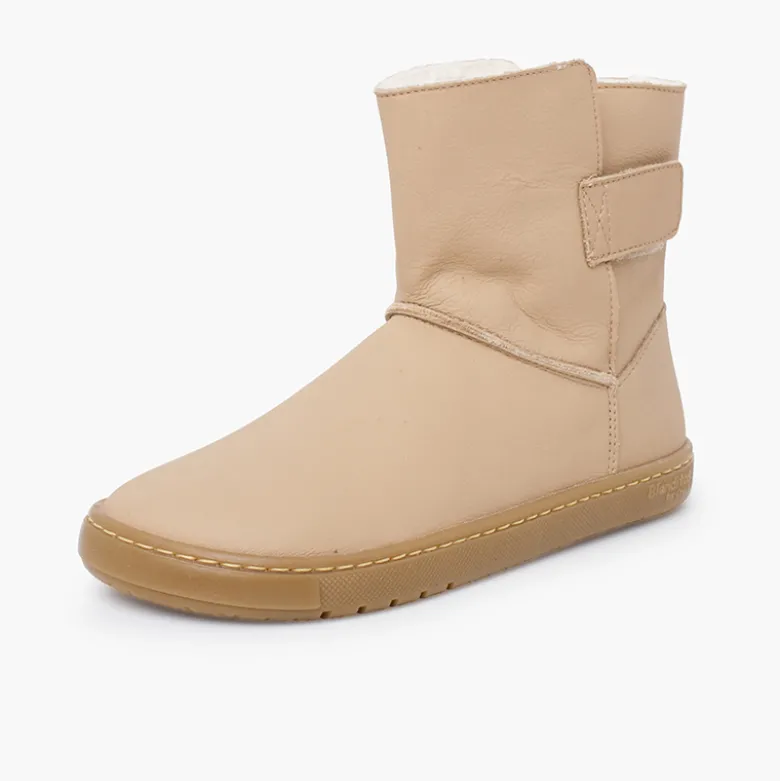 Botas barefoot niñas piel cierre adherente