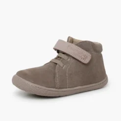 Botas barefoot serraje tira piel y cordones