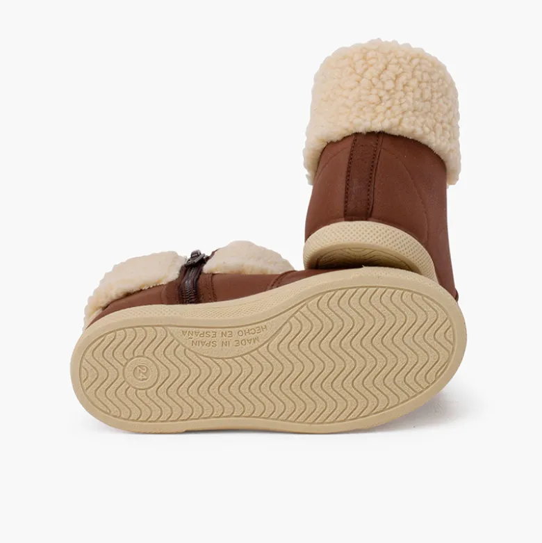 Botas cuero vegano cremallera