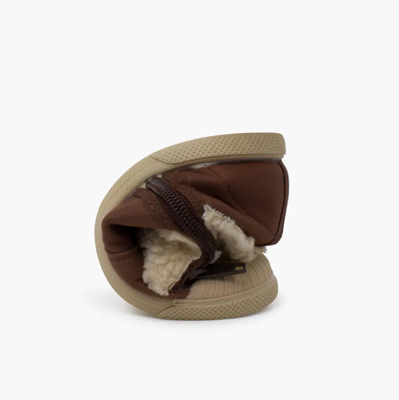 Botas cuero vegano cremallera