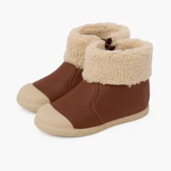 Botas cuero vegano cremallera