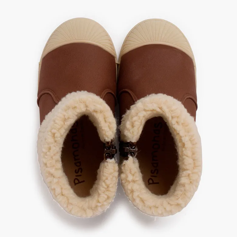 Botas cuero vegano cremallera