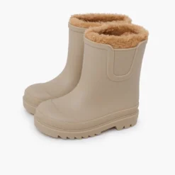 Botas de agua niño y niña de borreguito