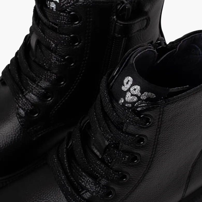 Botas niña cordones Garvalín tipo militar