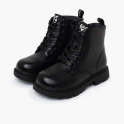 Botas niña cordones Garvalín tipo militar