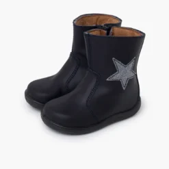 Botas niña estrella piel lavable
