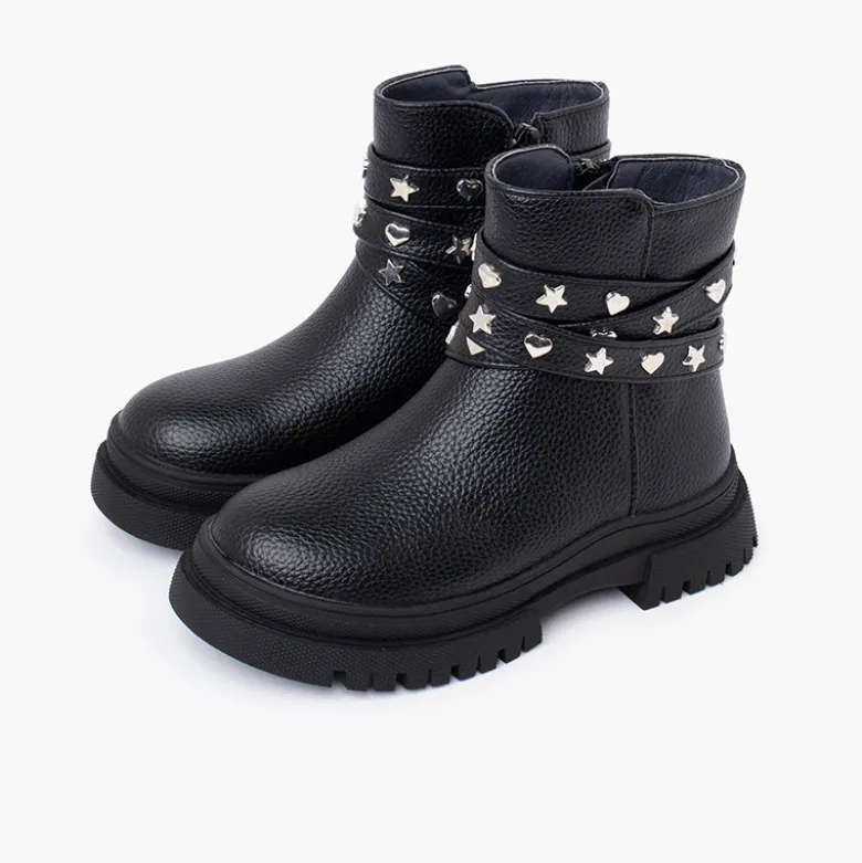 Botas niña tira tachuelas