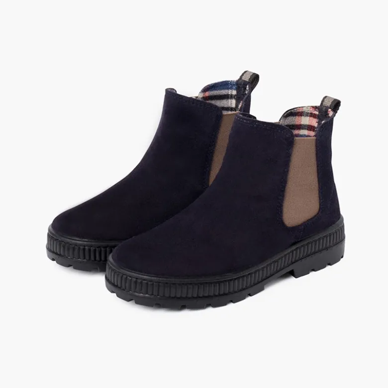 Botas niños suela track con elástico