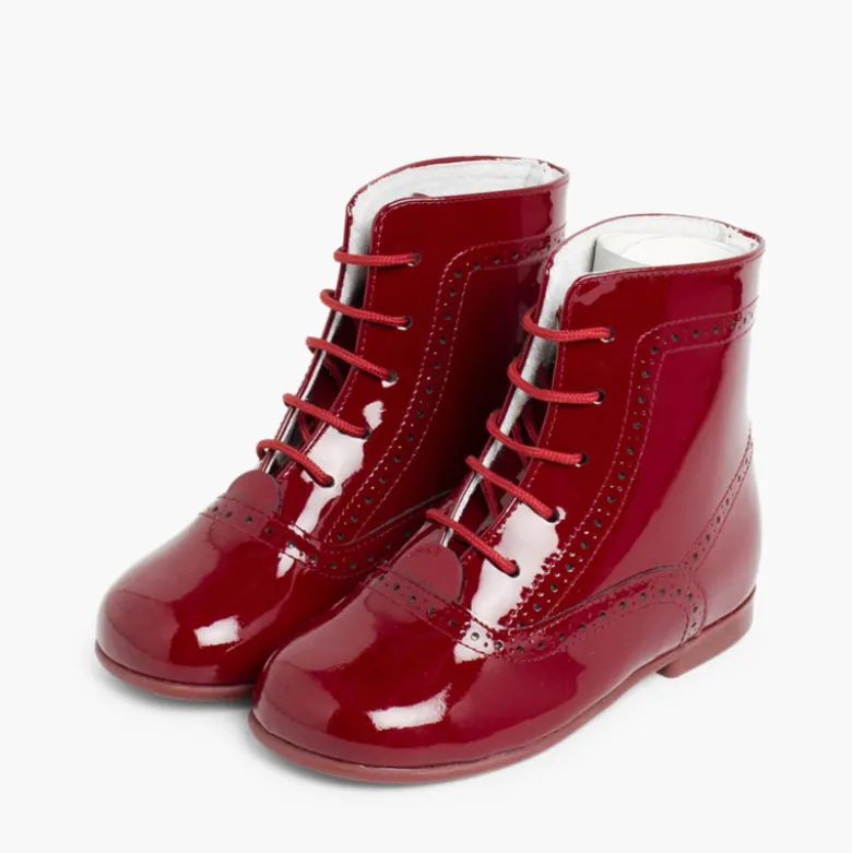 Botas Pascualas para Niñas Charol