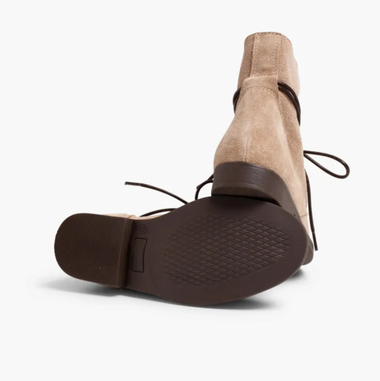 Botas Serraje Cordones Encerados
