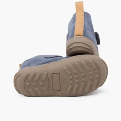 Botas serraje niños suela sport tira adherente