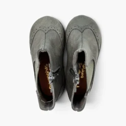 Botines barefoot niña picado decorativo