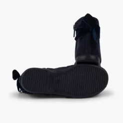 Botines con lazo terciopelo y cremallera