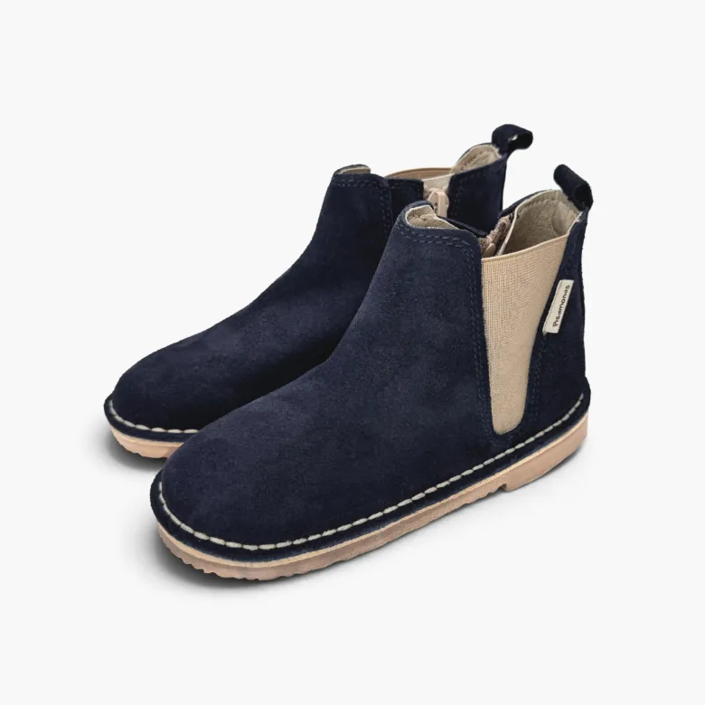 Botines serraje Chelsea elástico y cremallera