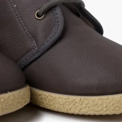 Botita cuero vegano cordones