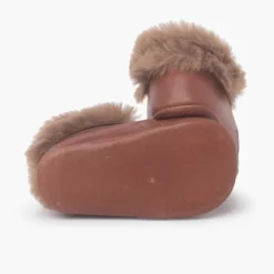 Botitas Bebe Cordones y Cuello Pelito