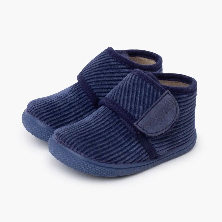 Botitas casa pana barefoot tira adherente