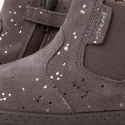 Botín minimal glitter con elástico lateral