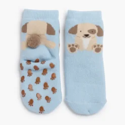 Calcetines antideslizantes perrito pompón