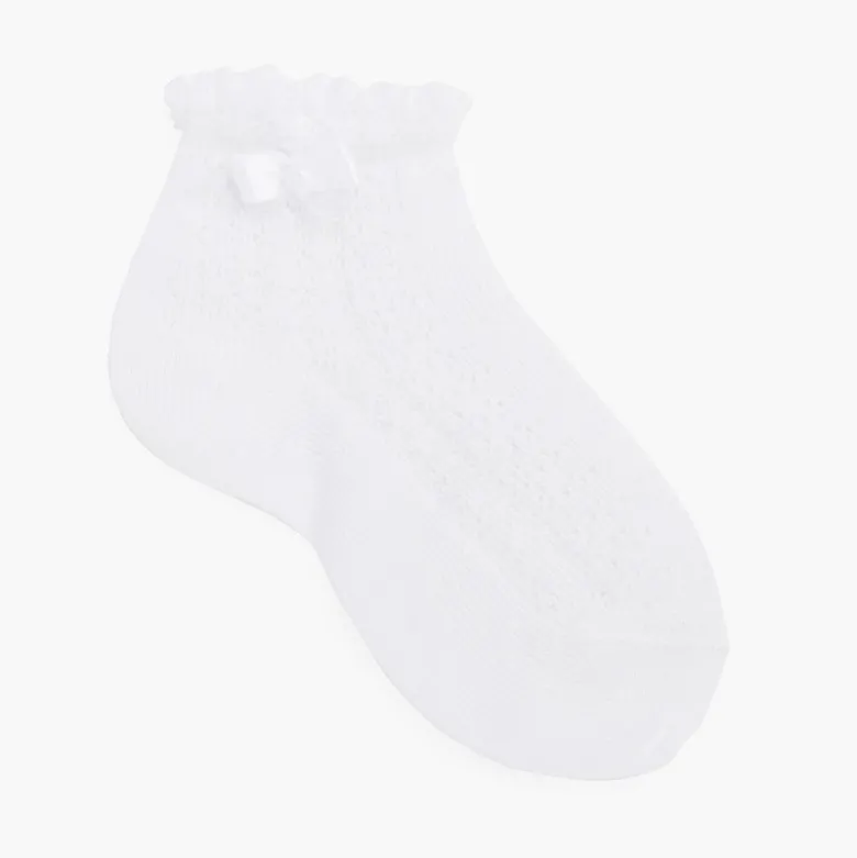 Calcetines de vestir calados con lazo