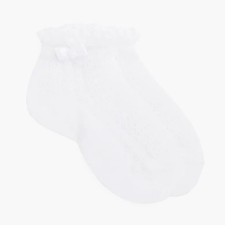 Calcetines de vestir calados con lazo