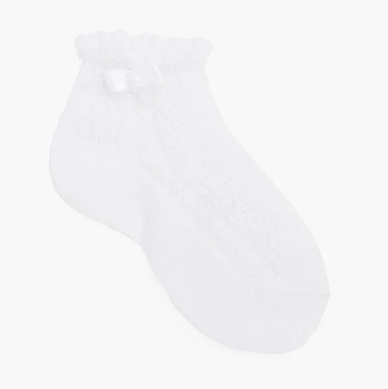 Calcetines de vestir calados con lazo