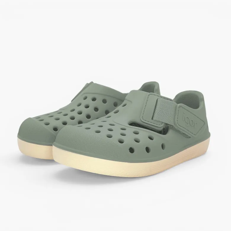 Cangrejeras zueco barefoot Malibu suela crema